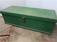 Vintage Wood Carpenter's Box w/Tray Insert-
