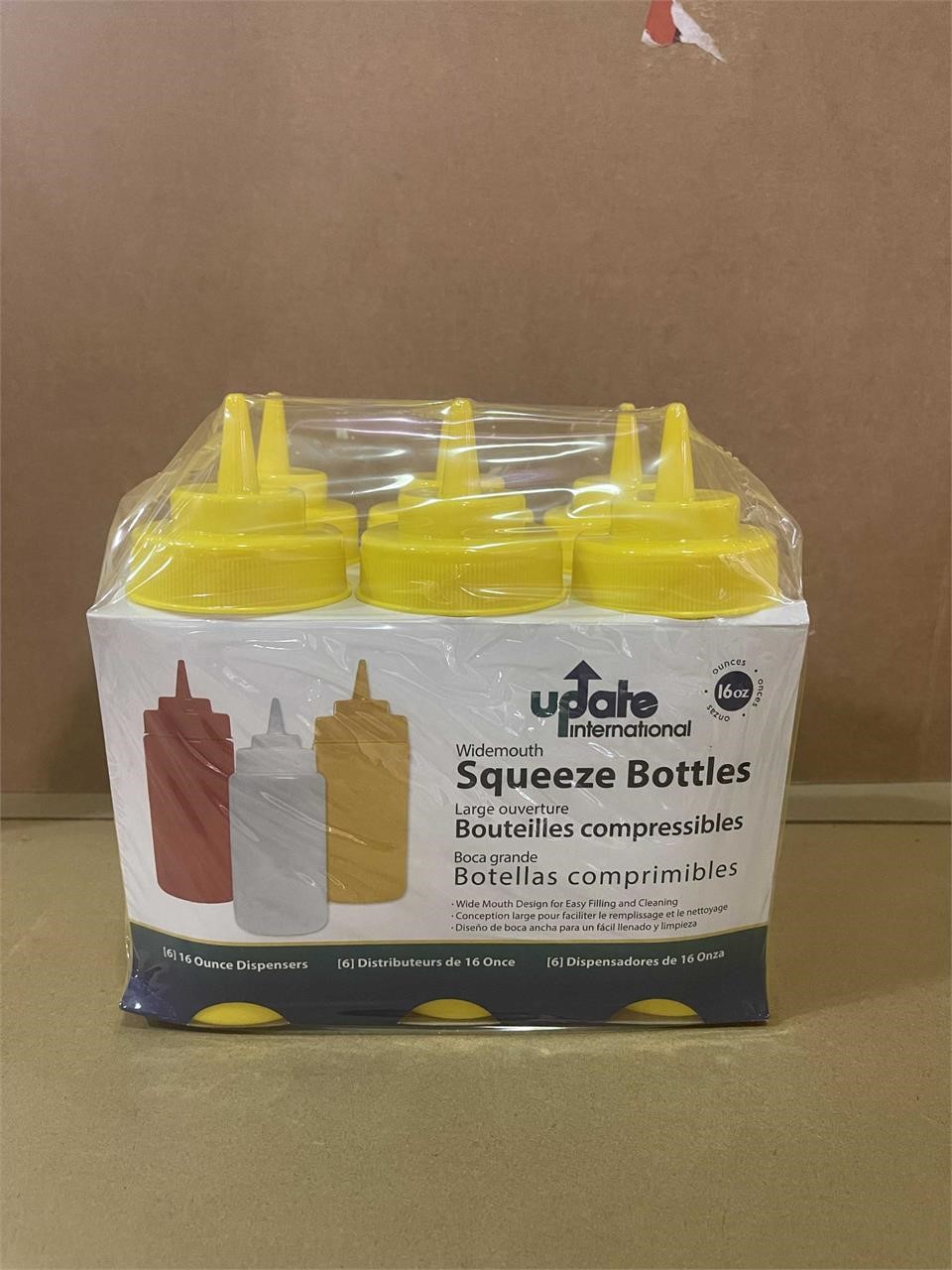 SEALED-Squeeze Bottles 6 Pack 16oz x4