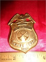 NEW ALBANY INDIANA FIRE DEPT CAPTAINS BADGE
