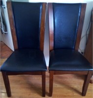 F - PAIR OF MATCHING ARMLESS CHAIRS(B2)