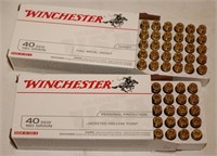 100 Rounds Winchester .40 S&W