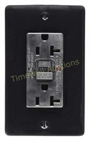 Electek GFCI Receptacle  20A  125Vac  5-20R  Black