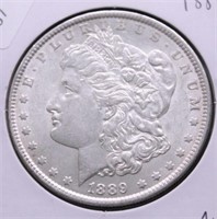 1889  MORGAN DOLLAR  AU