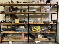 Rack Loaded w/ Tools & Garage/Shop Goods