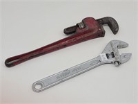 Servess 18" Pipe Wrench & Drop Forged 15" ...