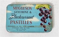 Meggeson Glycerine & Blackcurrant Pastilles Tin