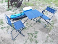 2 Person lawn chair table set