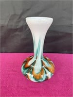 Murano Moretti, Opaline Florence 10.5" vase