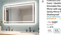 FORIOUS LED Bathroom Mirror with Front