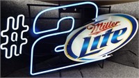 Miller Lite Beer Rusty Wallace Neon Sign / Light