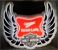 Miller High Life Harley Davidson LED Beer Light