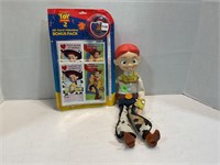 Toy story, two Valentine cards and doll