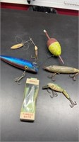 Vintage fishing lures, Jorgensen famous baits,