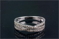 Sterling Silver 0.32ct Diamond Ring CRV$650