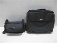 Vivitar Camera Bag W/Targus Laptop Bag See Info