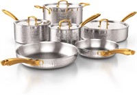 Homaz life Pots and Pans Set, Tri-Ply Stainless