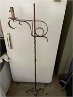 VINTAGE METAL CANDLE STYLE FLOOR LAMP