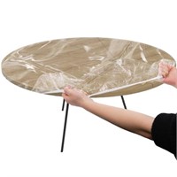 SOUJOY 2 Pieces Round Fitted Tablecloth with