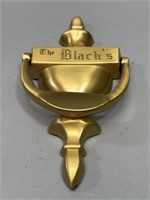 Brass Door Knocker "The Black’s"
