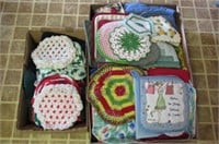 2 Trays Pot Holders + Misc. Softgoods