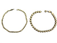 10k & 14k Heart Bracelets, For Repair