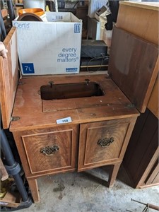 Empty Sewing Machine Cabinet