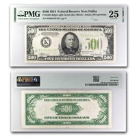 1934-K (Dallas) VF25 $500 Federal Reserve Note