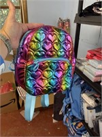 small kids rainbow Heart back pack