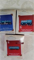 3 Hallmark LIONEL Train Ornaments
