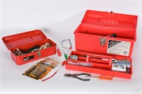 Vintage Red Metal "My Buddy" & Tuff-Box Tool Boxes