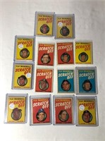 14 - 1971 Topps Scratch Off Baseball Cards