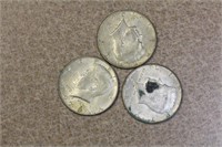 Lot of 3 Kennedy Halves