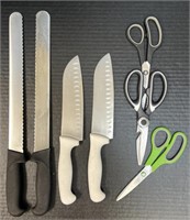Bread/Cake Knives, Kitchen Shears, and More