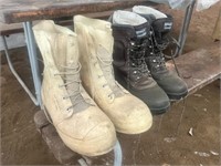 Two Pairs of Large Boots