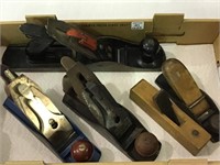 Lot of 5 Various Wood Working Planes Including