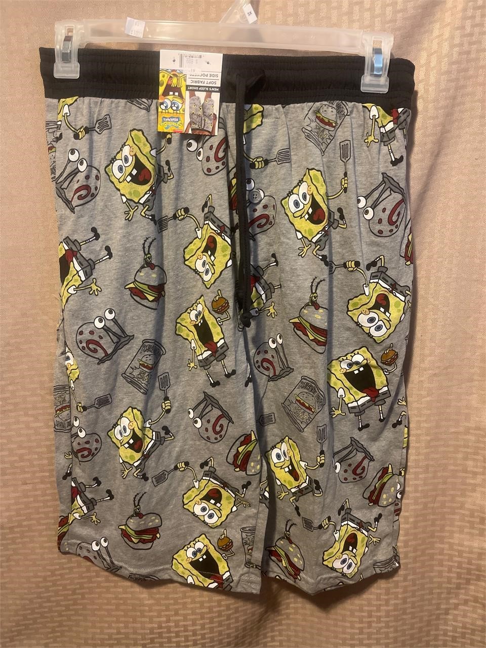 New SpongeBob men’s sleep shorts XL