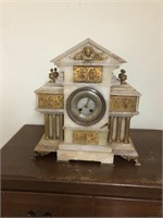 French Marble Clock - as is