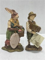 Lot of two Bethany Low designs Easter bunny and