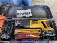 DeWalt 18v XRP battery powered reciprocating saw.