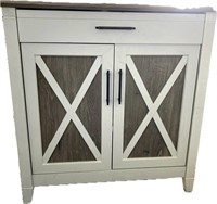 Wooden Accent Cabinet With Drawer ( Damaged)
