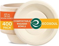 ECO SOUL 16 Oz Compostable Soup Bowls 400