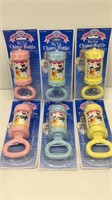 6 Baby King Circus Chime Rattles 0-18 mo