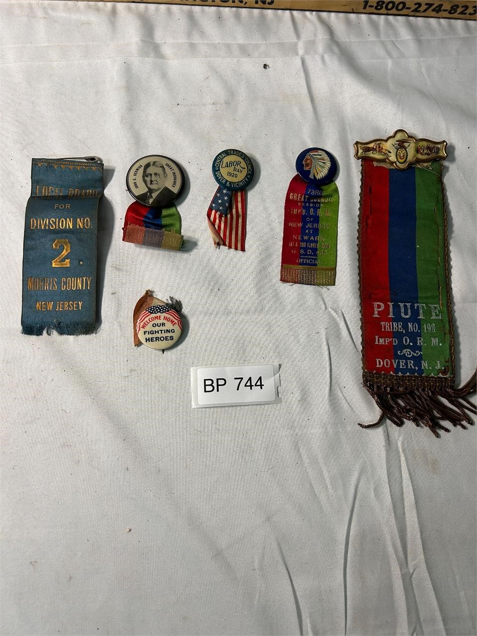 Antique Political Pins and Ribbons and More