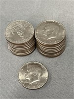 (24) Post-1964 Kennedy Half Dollars