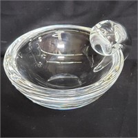 Signed Steuben crystal bowl