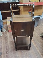 Vtg. Tobacco Stand-Copper Lined