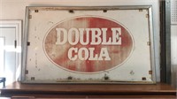 Large tin Double Cola sign
