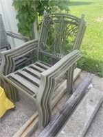 4 METAL STACK CHAIRS