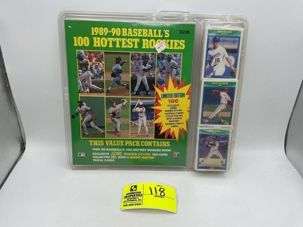 1989 TO 1990 BASEBALLS 100 HOTTEST ROOKIES BY SCOR