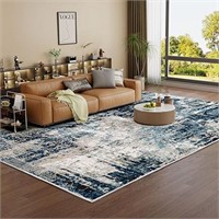 ULN - Vamcheer Washable Abstract Area Rug - Contem